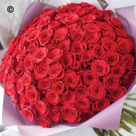100 Premium Rose Bouquet