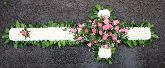 Cross with Greened Edge and Pink Roses