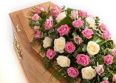 Coffin Spray Mixed roses 