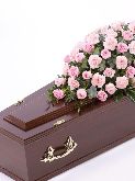 Coffin Spray roses and carnations
