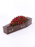 Coffin Spray roses and carnations