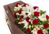 Coffin Spray roses and lillies 