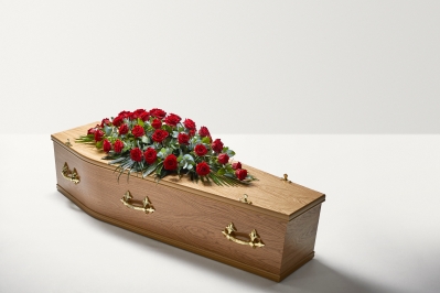 Traditional Elegant Rose Coffin Spray