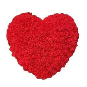 Red Foam Rose Heart